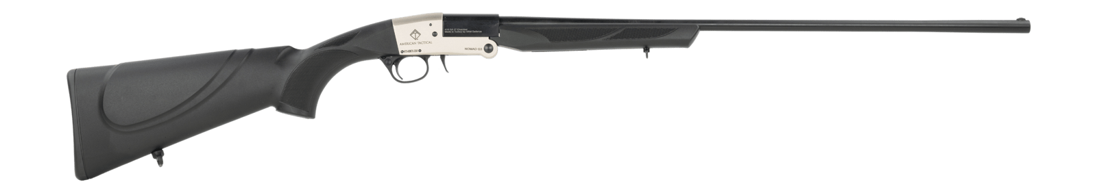 ATI ATIG410NMD26G3 Nomad Gen3 410 Gauge Break Open 3" 1rd 26" Single Shot Barrel, Fixed Black Synthetic Stock