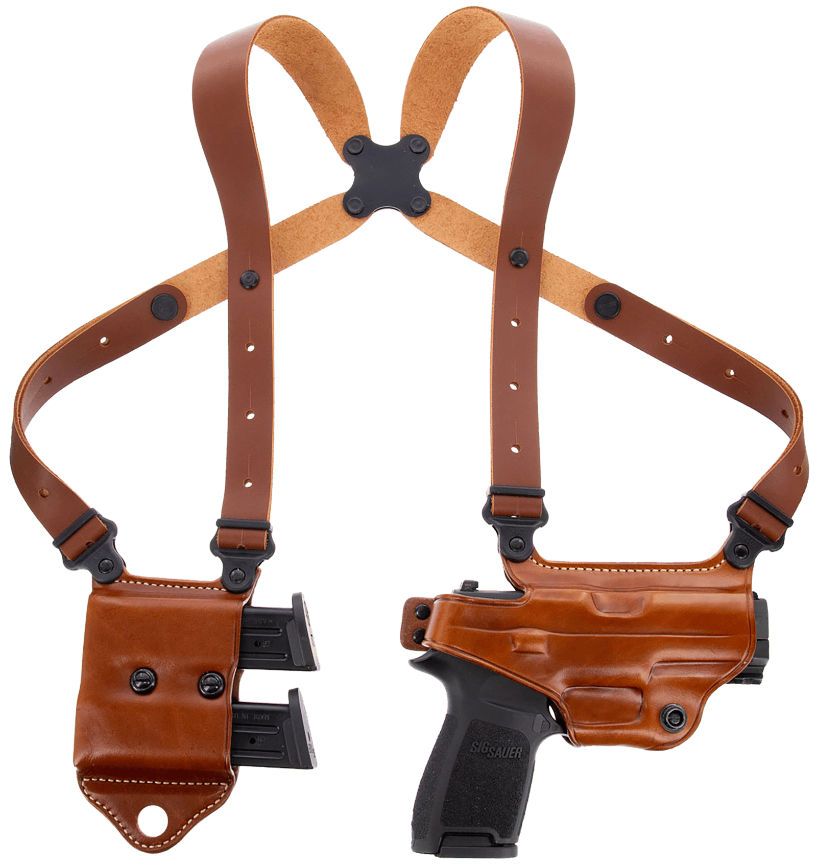 Galco MCII870 Miami Classic II Shoulder System Tan Full Grain Leather