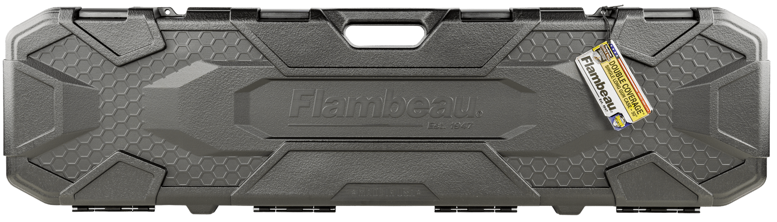 Flambeau 5013SN Double Coverage Single Gun Case Black Polymer 50" Scoped Rifle Or Shotgun