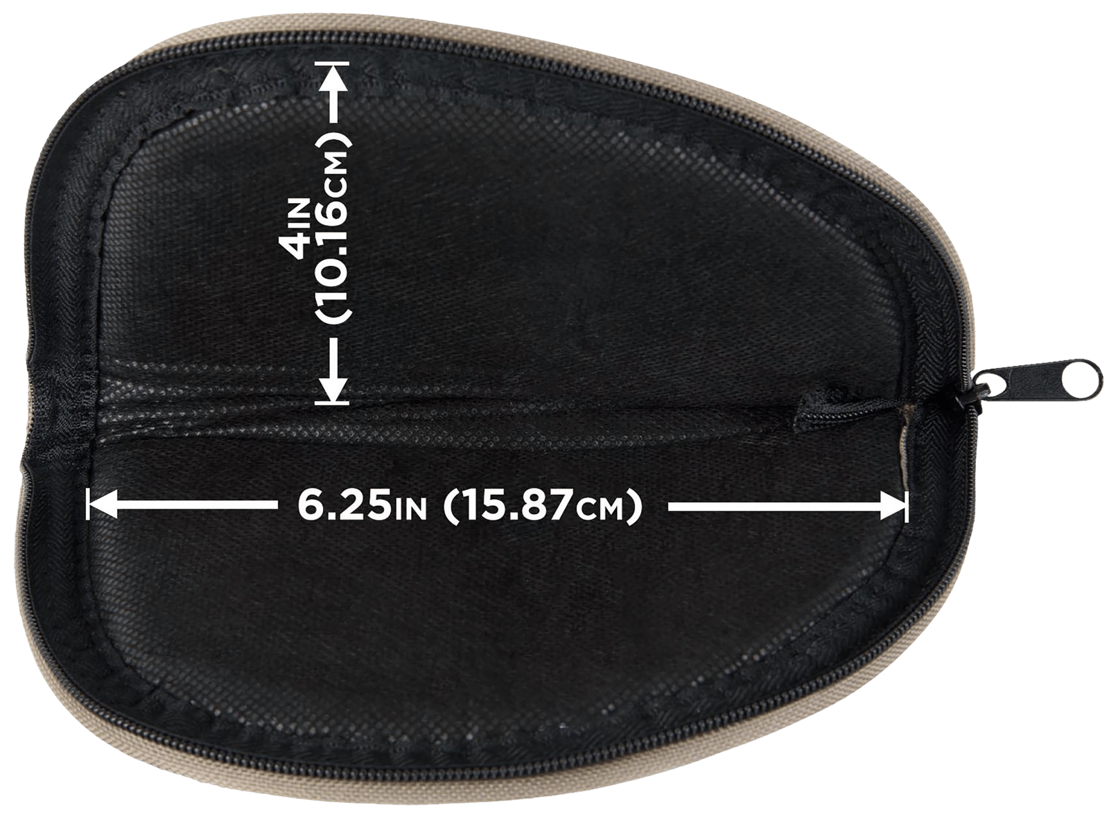 Allen 726 Pistol Case  6" Long Earth Tone Holds Handgun Endura