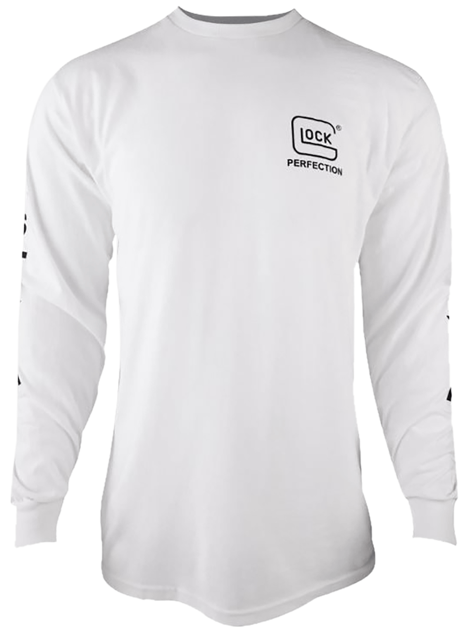 Glock AP96095 Perfection Long Sleeve Tee White Pre-Shrunk Cotton Long Sleeve XL