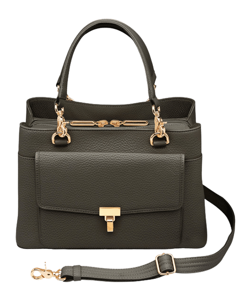 GTM GTM-32/PB BLACK   LARGE SATCHEL CROSSBODY-COW