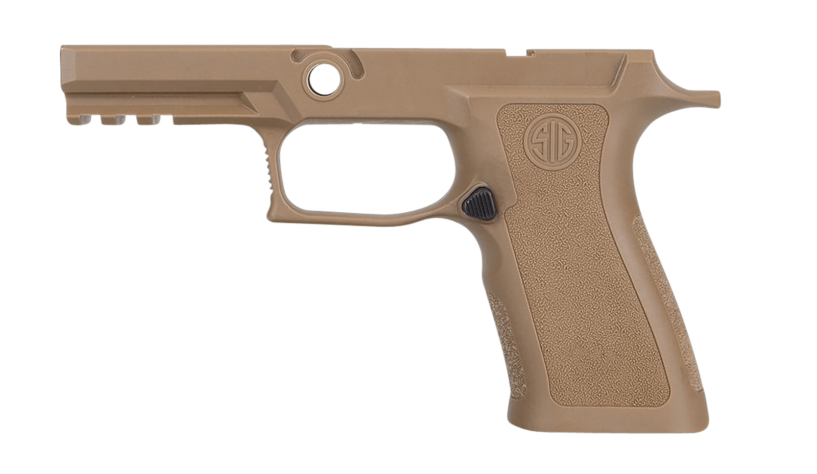 Sig Sauer GRIPMODXCA943SMCOY P320 Grip Module X-Series Carry (Small Size Module), 9mm Luger/40 S&W/357 Sig, Coyote Polymer, Fits Sig P320 (3.90" & 4.70")