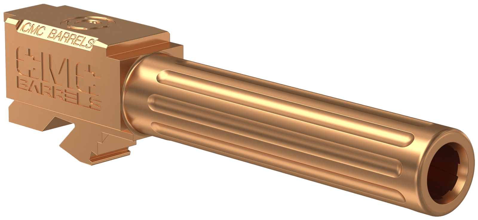 CMC Triggers 75524 Match Precision  9mm Luger 4.01" Fluted/Match Grade Bronze DLC Stainless Steel, Compatible w/ Glock 19 Gen3-4