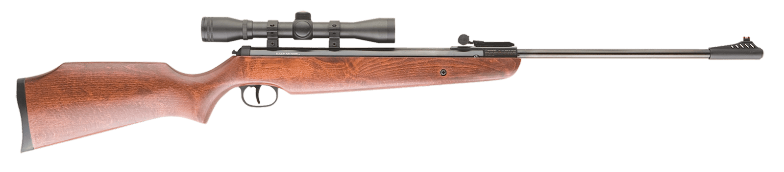 Umarex 2244001 Air Hawk Combo Spring Piston 177 Pellet 1rd Blued Rec/Barrel Dark Hardwood Stock Includes 4x32mm Scope