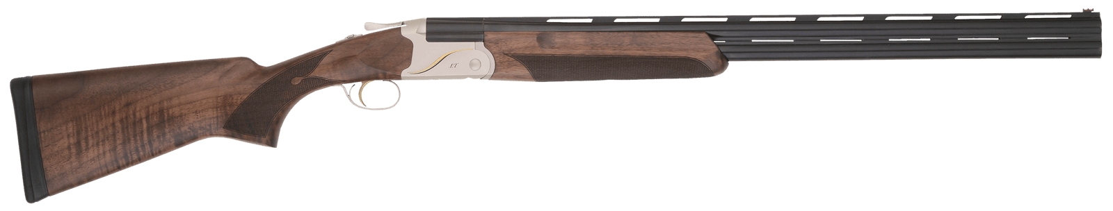 TriStar 33146 Trinity II LT Full Size 28 Gauge Break Open 3" 2rd 28" Black Over/Under Vent Rib Barrel, Engraved Silver Aluminum Receiver, Fixed Turkish Walnut Stock, Right Hand