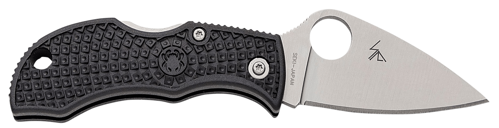 Spyderco MBKLFP Manbug  1.90" Stonewashed VG-10 SS Blade/ Black Textured FRN Handle