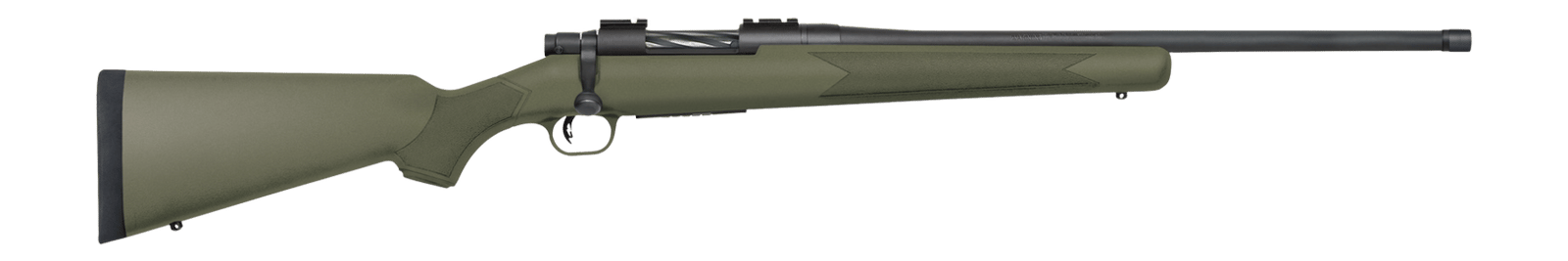 Mossberg 28225 Patriot  400 Legend 4+1 20" Matte Blued Threaded Barrel, OD Green Synthetic Stock