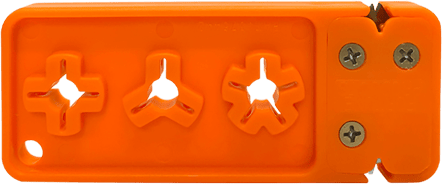 AccuSharp 013C Broadhead Sharpener & Wrench Tungsten Carbide Sharpener Orange