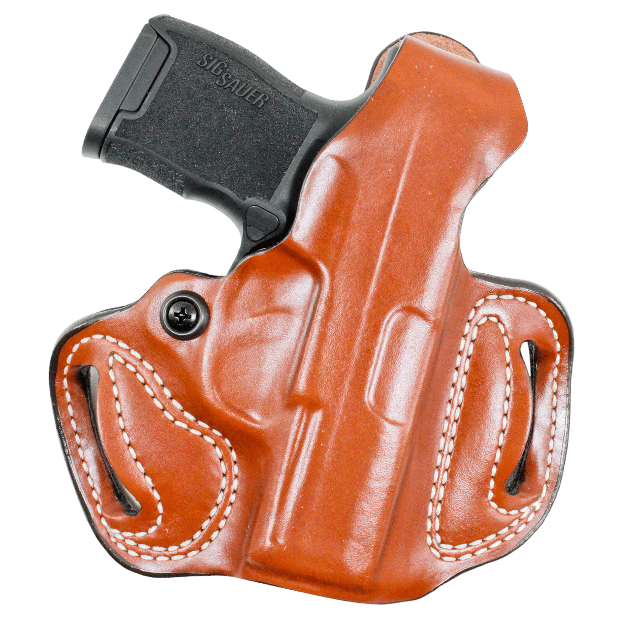 DeSantis Gunhide 085TAE1Z0 Thumb Break Mini Slide OWB Tan Leather Belt Loop Fits Glock 17/19/22 Right Hand