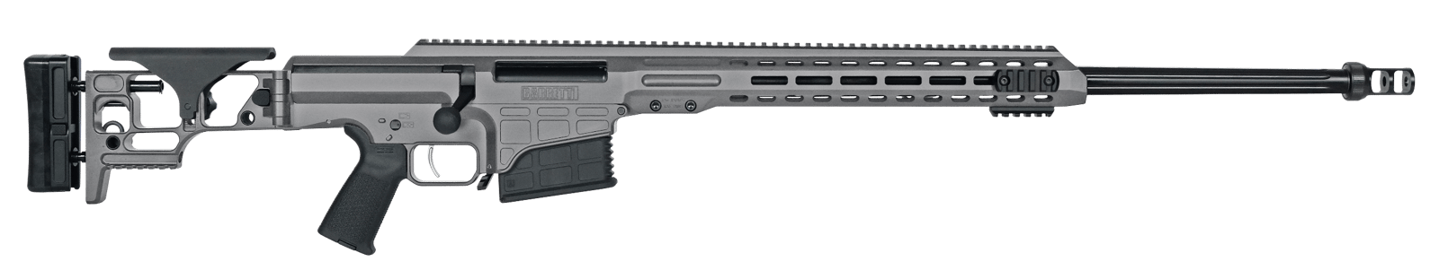 Barrett 18480 MRAD  338 Lapua Mag 26" 10+1 Gray Gray Folding with Adjustable LOP Stock Black Polymer Grip Right Hand