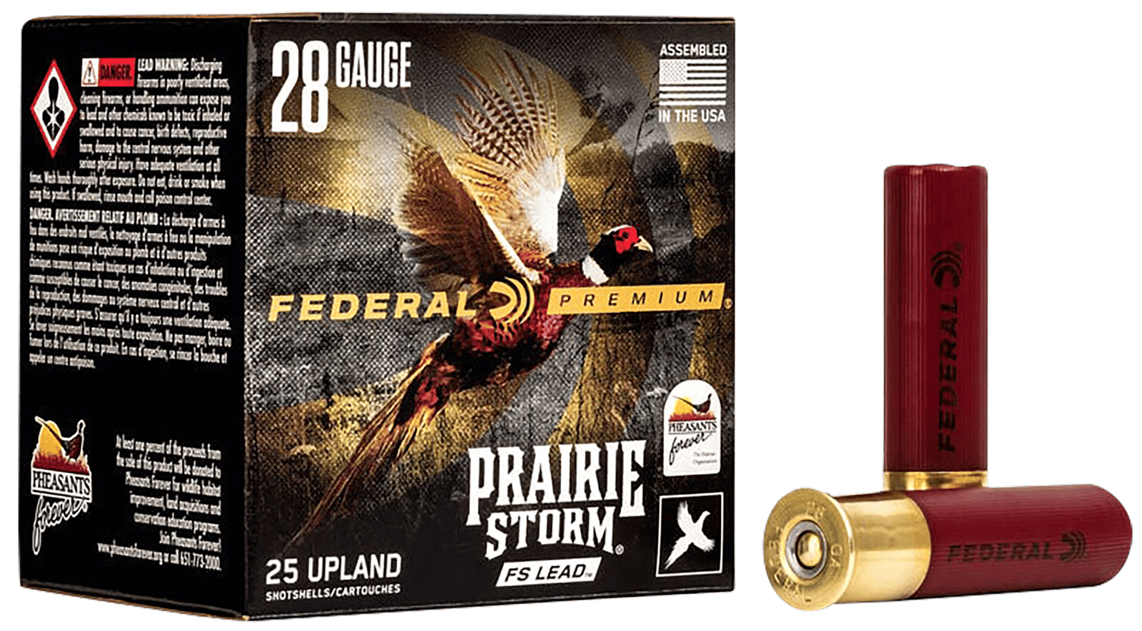 Federal PFX285FS6 Premium Prairie Storm FS 28Gauge 3" 7/8oz 6Shot 25 Per Box/10 Case