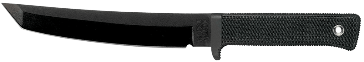 Cold Steel CS49LRT Recon  7" Fixed Tanto Plain Black Tuff-Ex Finish SK-5 Steel Blade/Black Kray-Ex Handle Includes Sheath