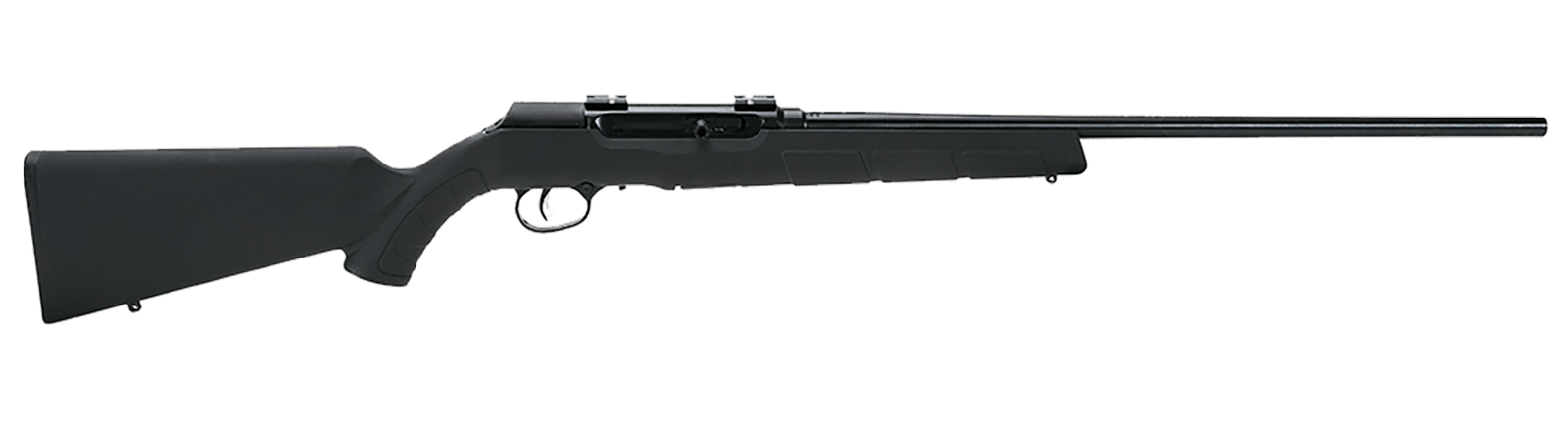 Savage Arms 47200 A22 Target Sporter Full Size 22 LR 10+1 22" High Luster Button Rifled Barrel, High Luster Drilled & Tapped Carbon Steel Receiver, Matte Black Fixed Synthetic Stock, Right Hand