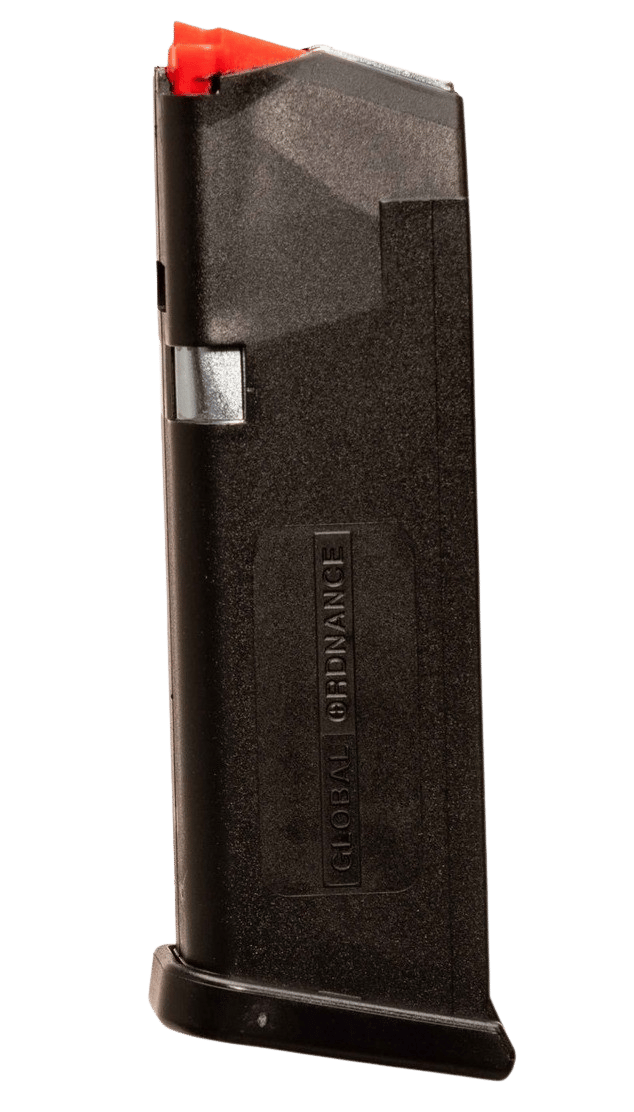 Global Ordnance LLC 197892029063 Global Ordnance  Black 15rd 9mm Luger Glock Style
