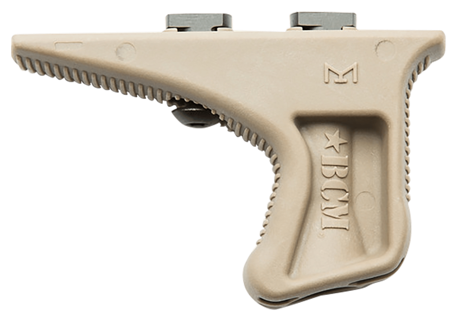 BCM KAGMCMRFDE BCMGunfighter Kinesthetic Angled Grip MOD 3 Made of Polymer With Flat Dark Earth Finish for M-Lok