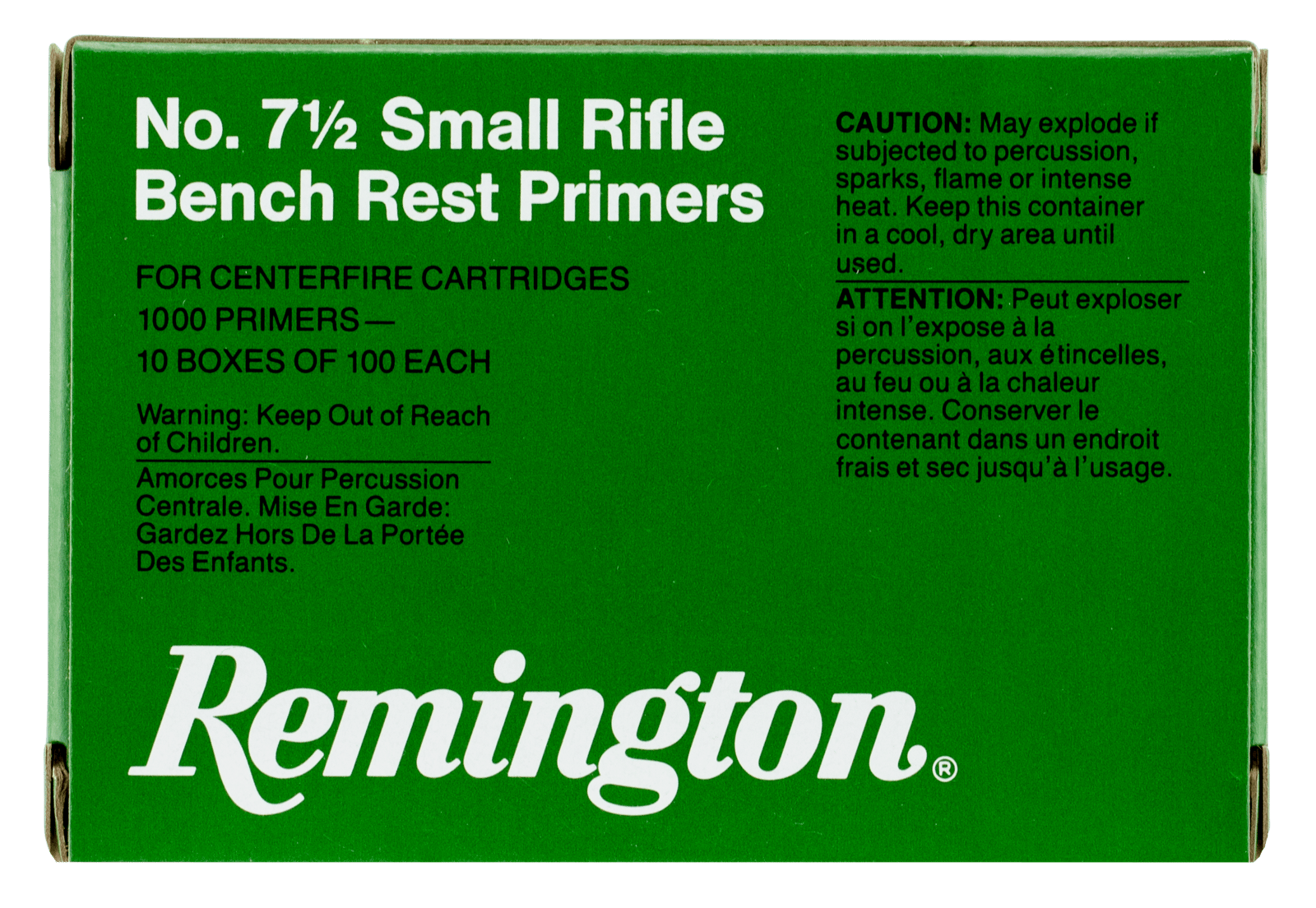 Remington Ammunition 22628 Centerfire Primers Benchrest Small Rifle Rifle