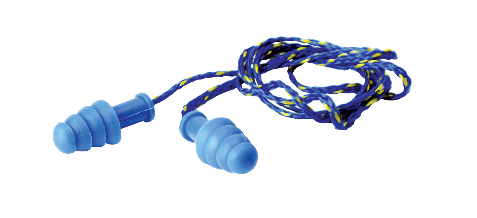 Walker's GWPTPRCORDBL Corded Rubber Ear Plugs 27 dB In The Ear Blue Adult