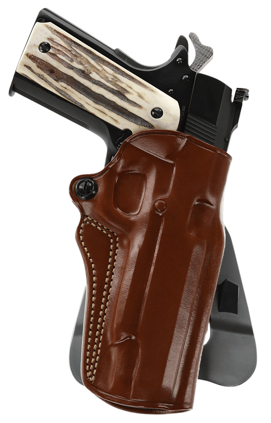 Galco SM2213R Speed Master 2.0 OWB Tan Leather Paddle Fits 1911 Fits 5" Barrel Left Hand