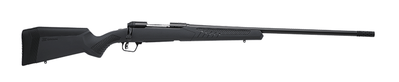Savage Arms 57024 110 Long Range Hunter Full Size 300 WSM 2+1 26" Matte Black Threaded Barrel, Matte Black Drilled & Tapped Carbon Steel Receiver, Adj AccuStock Matte Gray Synthetic Stock, Right Hand