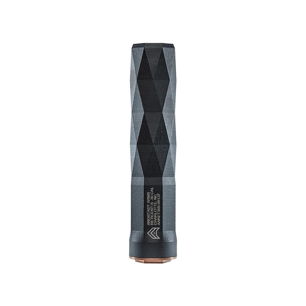 Angstadt Arms Reticent 360S Suppressor Up to 9mm Luger/.360 cal 6.8" 1/2x28 Thread HUB Compatible Black