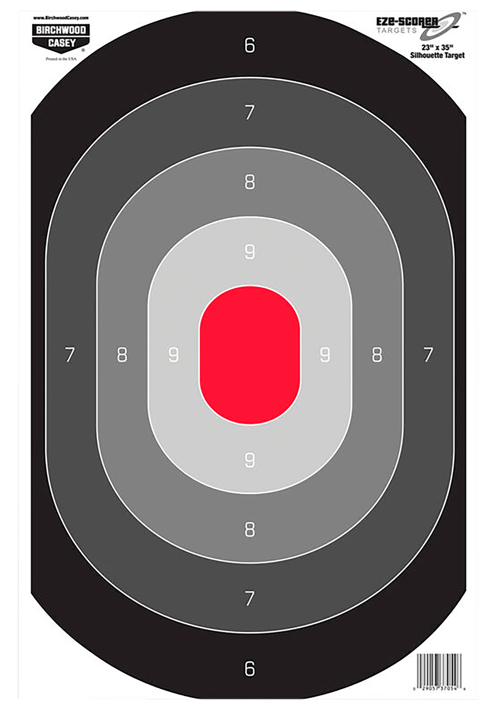 Birchwood Casey 37054 EZE-Scorer  Silhouette Paper Target 23" x 35" 100 Per Pkg