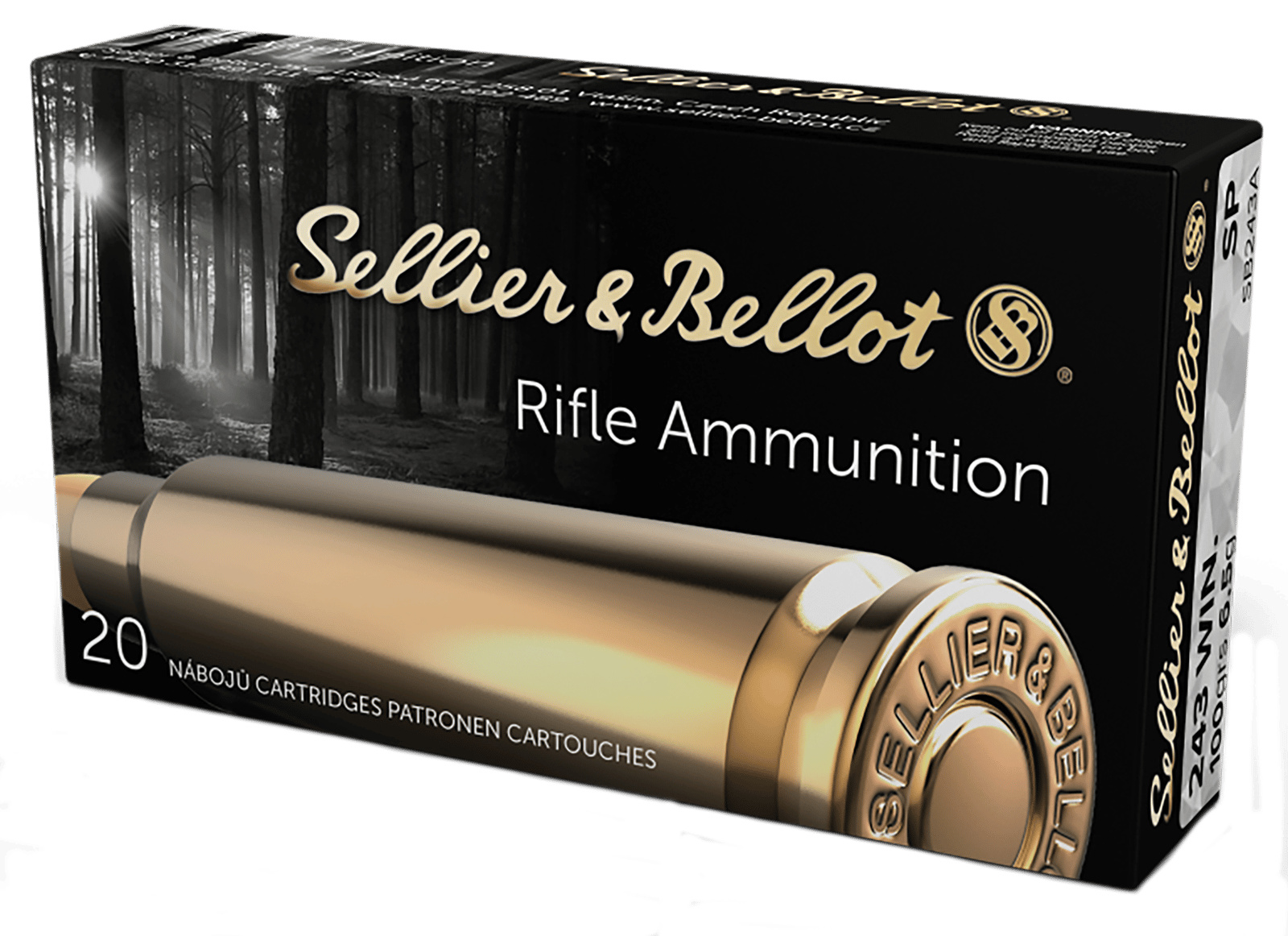 Sellier & Bellot SB243A Rifle  243Win 100gr Soft Point 20 Per Box/25 Case