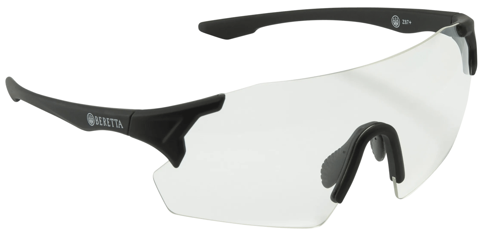 Beretta USA OC061A2854014HUNI Challenge EVO Glasses Clear Lens Black Frame