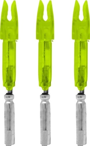 LUMENOK LIGHTED NOCK X-SERIES GREEN 3PK