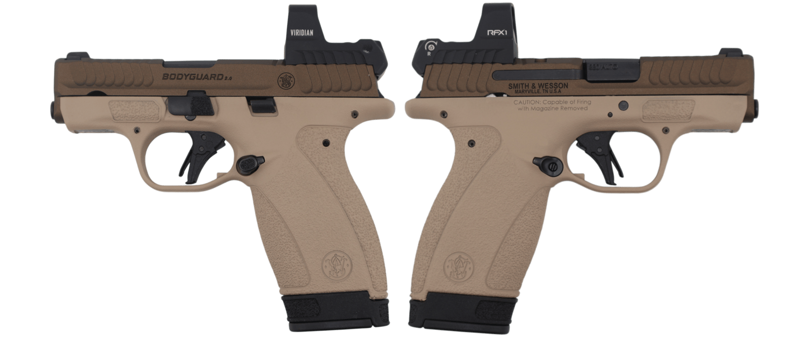 SMITH & WESSON BODYGUARD 2.0 NMS W/ RFX1 OPTIC 380ACP PISTOL 2.75" 1-10RD 1-12RD