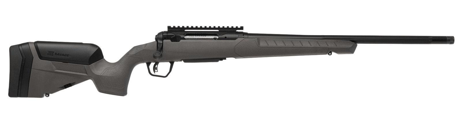 Savage Arms 32416 110 Trailblazer 450 Bushmaster 4+1 20" Fluted Barrel, Flat Dark Gray Adj LOP Synthetic Stock, Right Hand