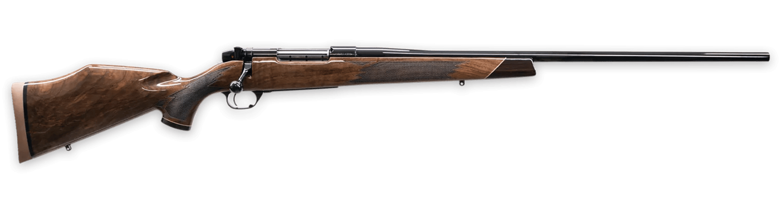 Weatherby MDX01N65CMR2O Mark V Deluxe Full Size 6.5 Creedmoor 4+1 22" High Gloss Fluted Barrel, High Gloss Blued Steel Drilled & Tapped Receiver, Gloss Walnut Monte Carlo Stock, Right Hand