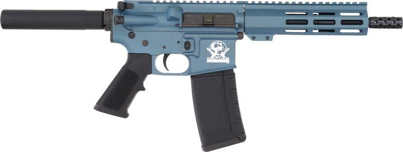 GLFA AR15 PISTOL 223 WYLDE 7.5" NITRIDE BARREL BLUE
