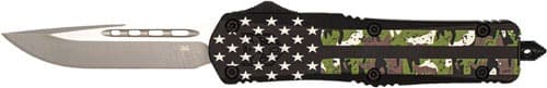 COBRATEC MEDIUM FS3 OTF CAMO AMERICAN FLAG 3" DROP POINT
