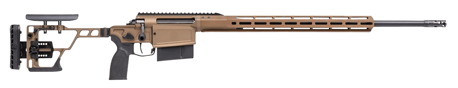 Sig Sauer CROSSMAG300WM24B Cross Magnum 300 Win Mag 6+1 24" Threaded Barrel, Coyote Cerakote, M-LOK/ARCA Rail Handguard, Fully Adj. Folding Stock, PRS Style Grip, Muzzle Brake, Integrated Optics Mount