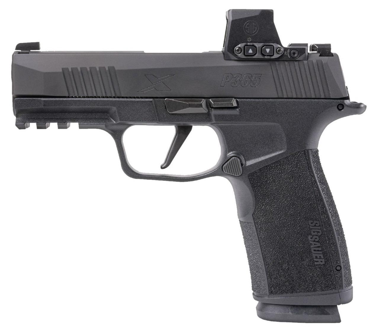SIG SAUER OFF DUTY P365 MACRO 9MM PISTOL 3.1" BLACK 3-12RD MAGS ROMEO X  LE ONLY