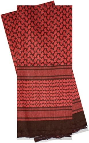 RED ROCK SHEMAGH HEAD WRAP RED/BLACK