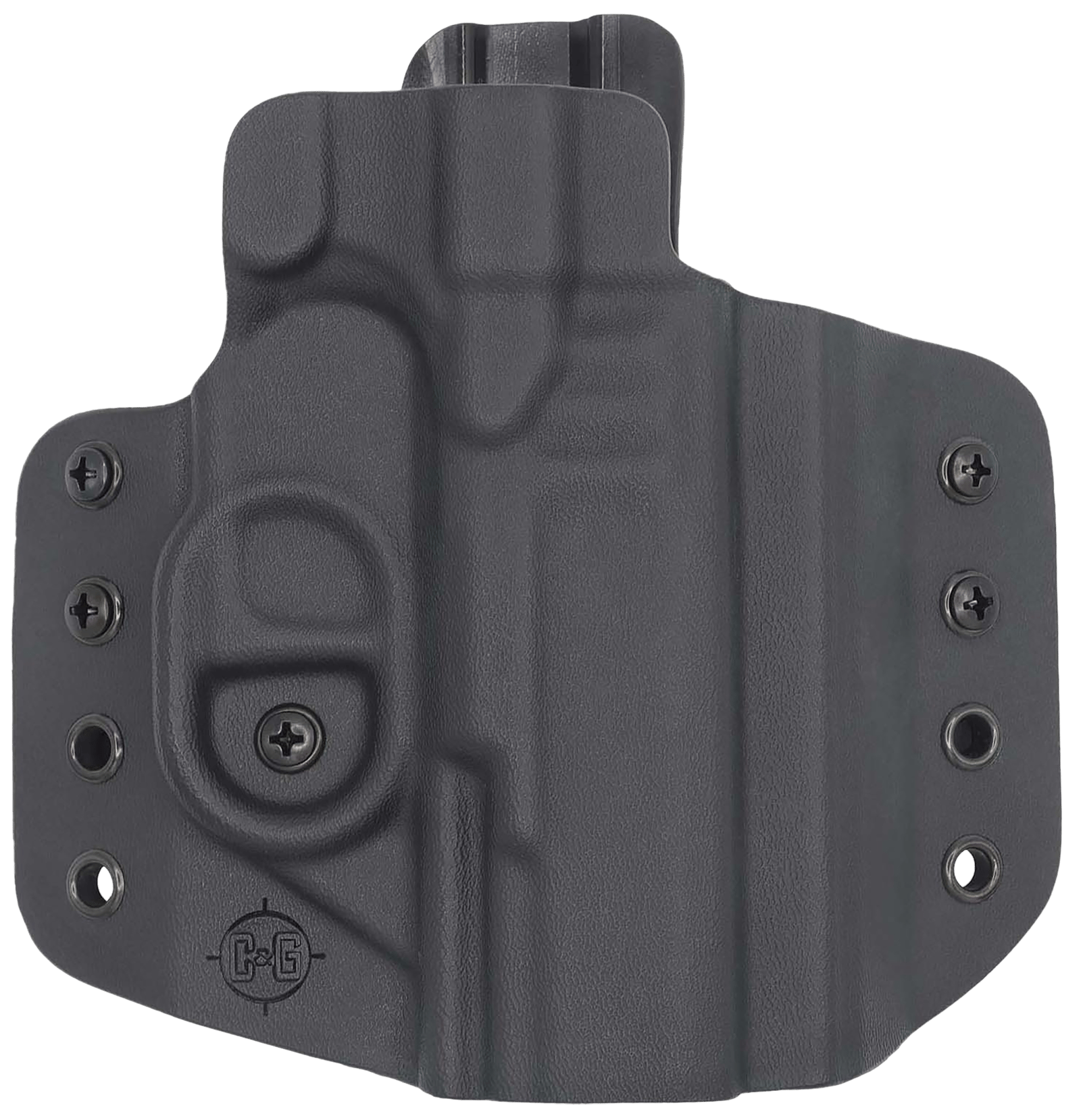 C&G Holsters 1212100 Covert  OWB Black Kydex Belt Loop Fits Walther PDP 4" Right Hand