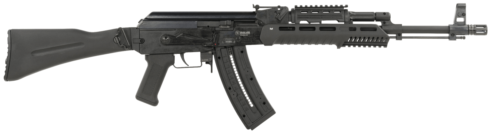 Mauser Rimfire 4070025 AK-47  22 LR 24+1 16.50" Barrel w/Flash Hider, Adjustable Rear Sight, Left Side Folding Stock, Optics Ready Picatinny Rail, Ambidextrous Magazine Release