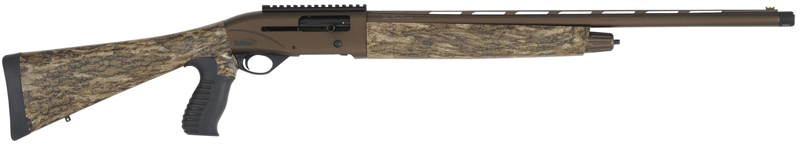 TriStar 24151 Viper G2 Turkey 12 Gauge 3" 5+1 24" Barrel, Bronze Cerakote Receiver, Mossy Oak Bottomland Fixed Pistol Grip Stock, Includes 4 MobilChoke