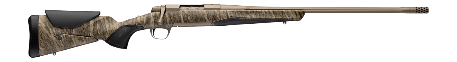 Browning 036146229 X-Bolt 2 Speed Full Size 300 Win Mag 3+1 26" Smoked Bronze Cerakote Fluted Threaded Barrel, Smoked Bronze Cerakote Steel Drilled & Tapped Receiver, Mossy Oak Bottomland Adj Vari-Tec