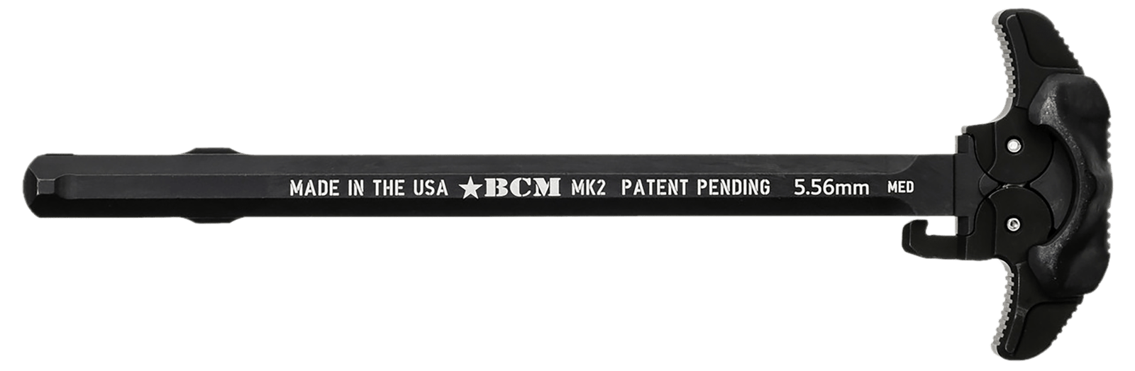 BCM GFHMK2LRGAMBI Ambidextrous MK2 Charging Handle Compatible w/ Mil-Spec AR-15 Black 7075 T-6 Aluminum