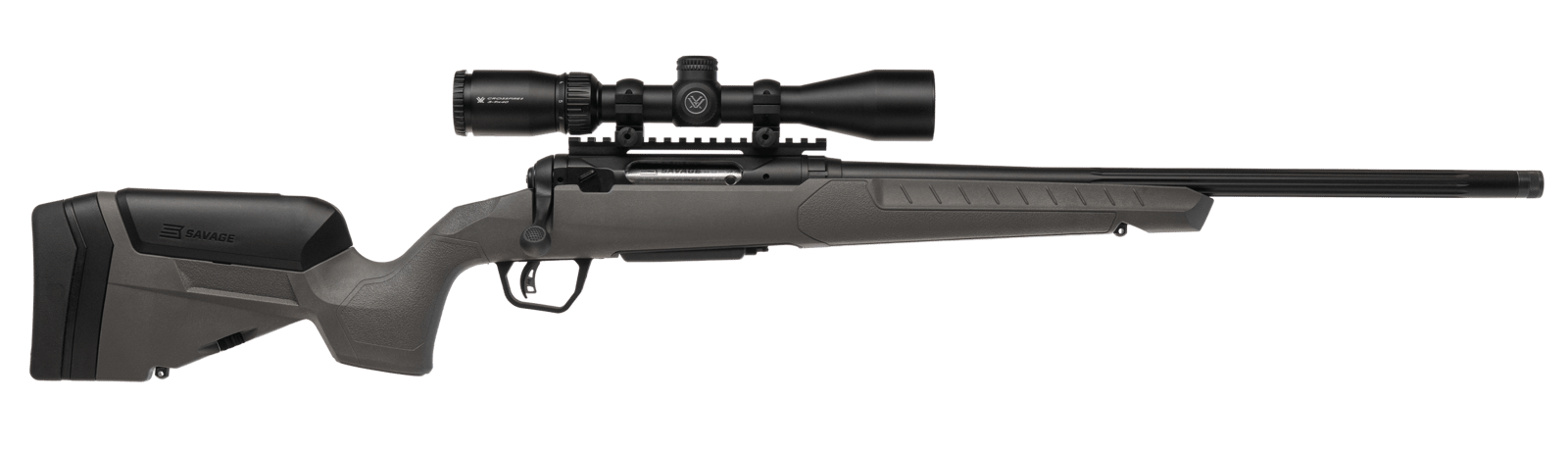 Savage Arms 32454 110 Trailblazer XP 243 Win 4+1 20" Fluted Barrel, Flat Dark Gray Adj LOP Synthetic Stock, Right Hand