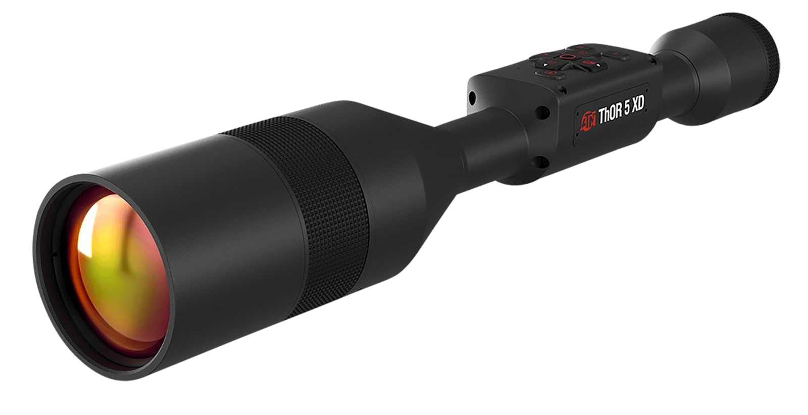 ATN TIWST51210A Thor 5 XD  Thermal Rifle Scope, Black Anodized 4-40x Smart Mil Dot Reticle w/Zoom, 1280x1024 60 fps Resolution