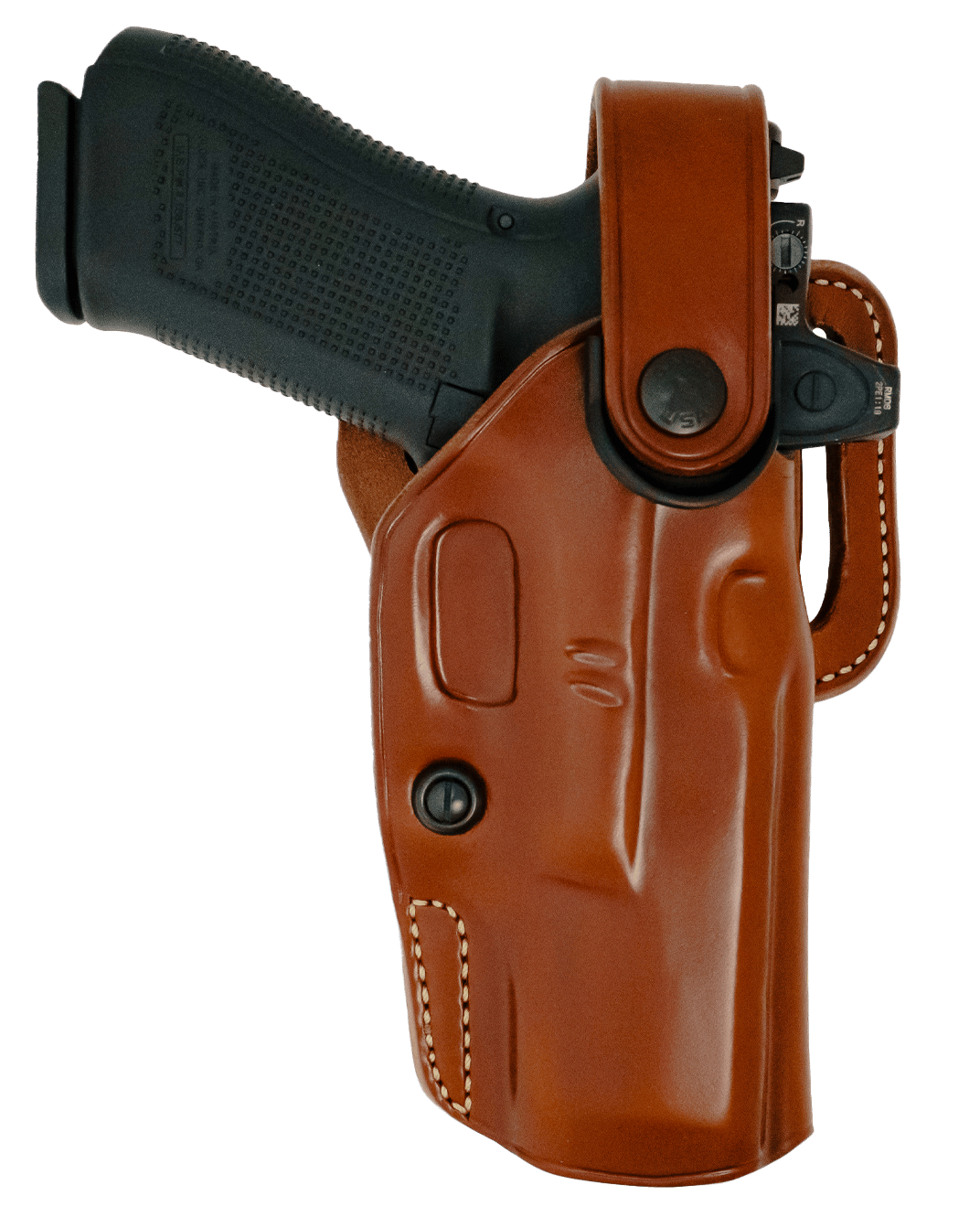 Galco APO226R APO Strongside/Crossdraw OWB Tan Steerhide Fits Glock 19 Gen 1-5 Belt Holster Mount Right Hand