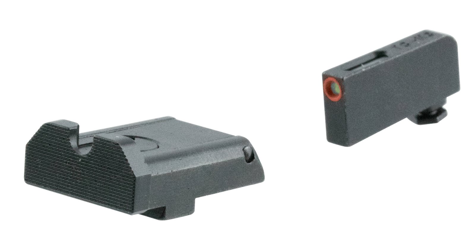 TruGlo TG13GLAPC TFX Pro  Orange Fiber Optic, Tritium Front/ Black Rear/Black Nitride Fortress Frame/Compatible w/Most Glock Except Single Stack & MOS, Front Post/Rear Dovetail Mount
