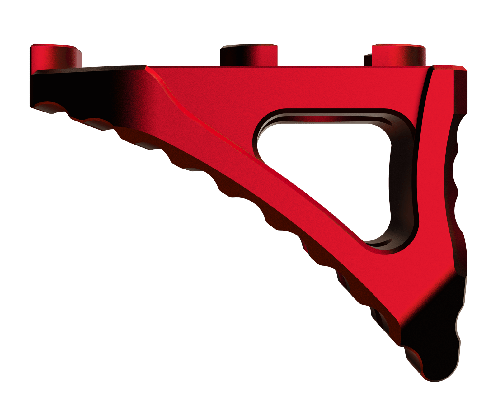 Rise Armament RA030RR Micro Hand Stop  Skeletonized RISE Red Aluminum for M-LOK Handgaurd