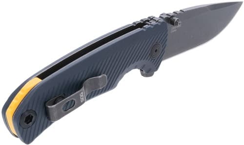SOG KNIFE TELLUS ATK 3.24" BLADE SPRG ASST SQUID INK/YLW