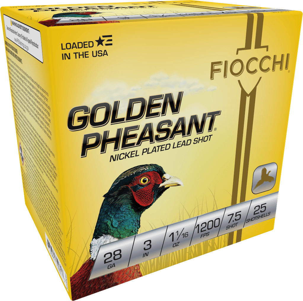 Fiocchi 283GP75 Golden Pheasant Extrema 28Gauge 3" 11/16oz 7.5Shot 25 Per Box/10 Case