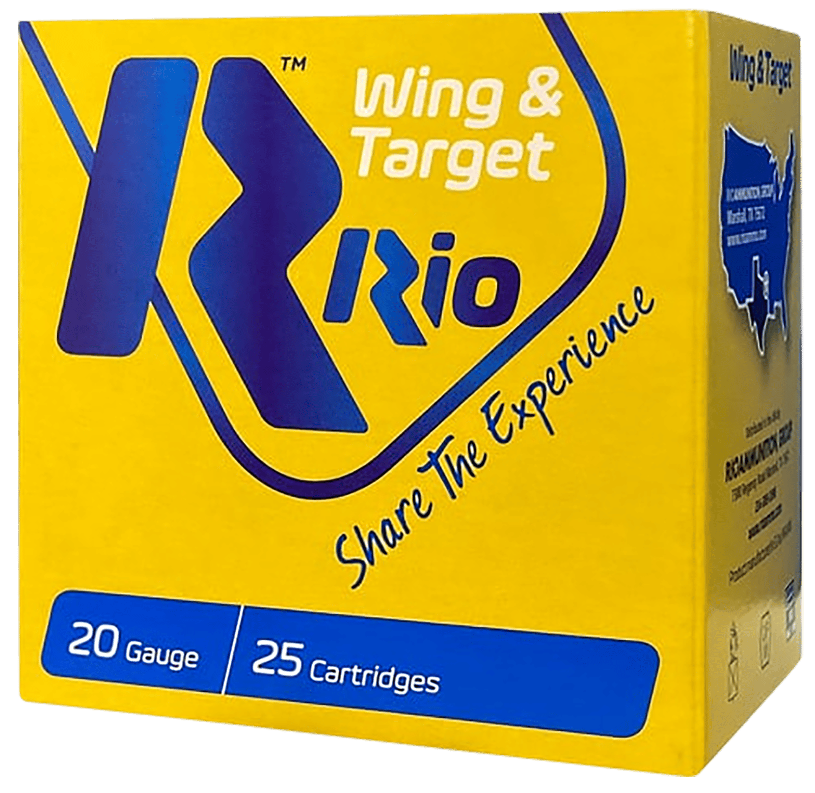Rio Ammunition WT208 Wing & Target  20Gauge 2.75" 7/8oz 8Shot 25 Per Box/10 Case